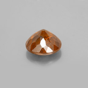 Sfalerite naturale arancione da 2,12 ct, taglio rotondo, SI
