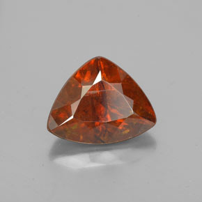 Sfalerite naturale arancione da 2,74 ct, trillion, SI