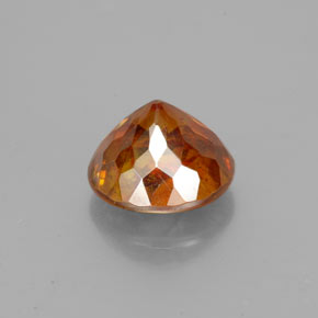 Sfalerite naturale arancione da 1,97 ct, taglio rotondo, SI
