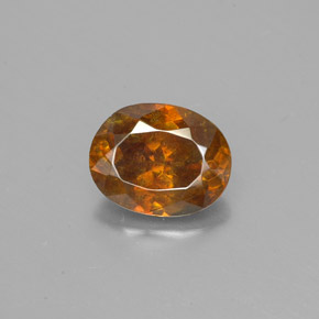 Sfalerite naturale giallo da 1,32 ct, taglio ovale, SI
