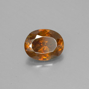 Sfalerite naturale giallo da 1,32 ct, taglio ovale, SI