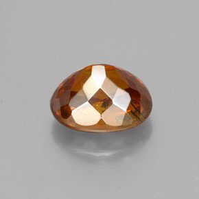 Sfalerite naturale arancione da 2,12 ct, taglio ovale, SI