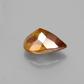Sfalerite Arancione rossastra naturale da 2.05 ct, Forma a pera, VS