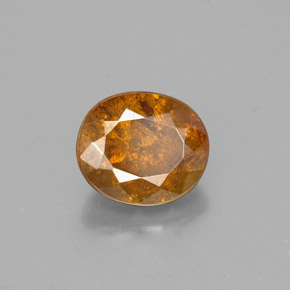 Sfalerite naturale oro da 1,81 ct, taglio ovale, SI