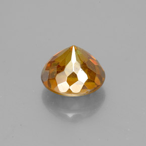 Sfalerite naturale arancione da 1,86 ct, taglio rotondo, SI