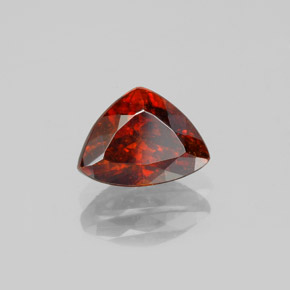 Sfalerite Arancio rosso naturale da 2.23 ct, Taglio trillion, VS