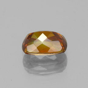 Sfalerite naturale arancione da 1,19 ct, taglio a cuscino, VS-SI