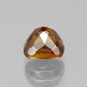 Sfalerite naturale arancione da 1,56 ct, taglio a cuscino, SI