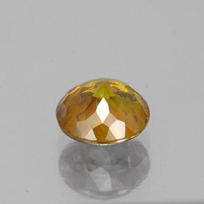 Sfalerite naturale arancione da 1,30 ct, taglio rotondo, SI