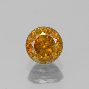 Sfalerite Giallo oro naturale da 0.71 ct, Taglio rotondo, VS-SI