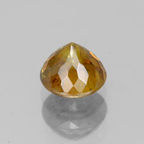 Sfalerite naturale oro da 0,95 ct, taglio rotondo, SI