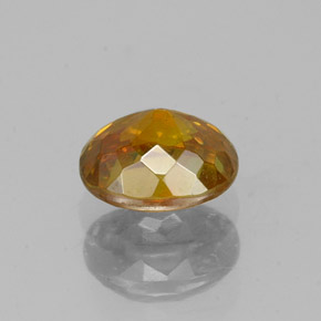 Sfalerite naturale arancione da 0,81 ct, taglio ovale, VS-SI