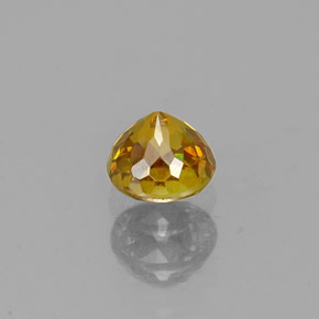 Sfalerite naturale giallo da 0,40 ct, taglio rotondo, VS-SI