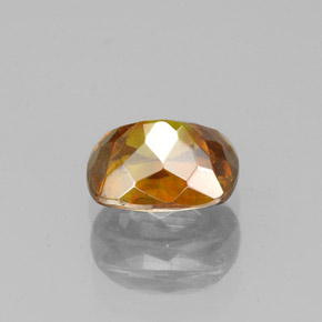 Sfalerite naturale arancione da 1,25 ct, taglio a cuscino, VS-SI