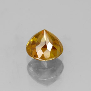 Sfalerite naturale oro da 1,10 ct, taglio rotondo, SI