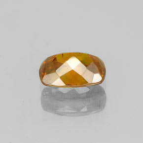 Sfalerite naturale arancione da 0,88 ct, taglio a cuscino, SI