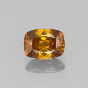 Sfalerite naturale arancione da 0,98 ct, taglio a cuscino, VS-SI