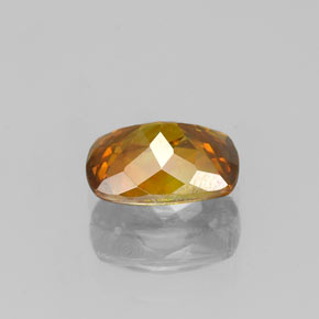 Sfalerite naturale arancione da 0,98 ct, taglio a cuscino, VS-SI