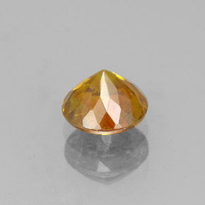 Sfalerite naturale arancione da 1,01 ct, taglio rotondo, SI