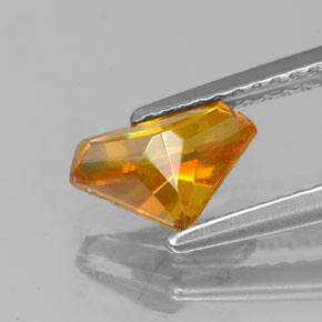 Sfalerite naturale arancione da 1,20 ct, forma fantasia, VS-SI