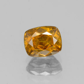 Sfalerite Arancione rossastra naturale da 1.33 ct, Taglio a cuscino, SI