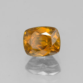 Sfalerite Arancione rossastra naturale da 1.33 ct, Taglio a cuscino, SI