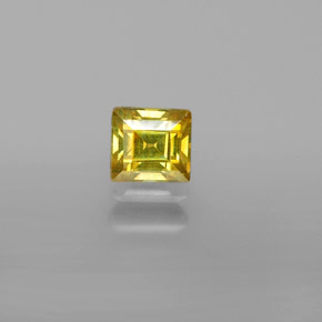 Sfalerite naturale oro da 0,66 ct, quadrato, VVS-VS