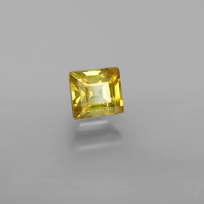 Sfalerite naturale oro da 0,66 ct, quadrato, VVS-VS