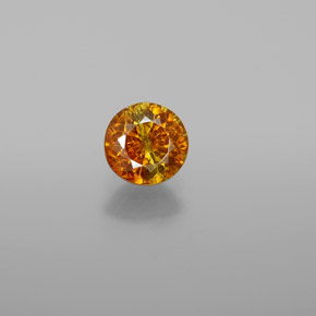 Sfalerite naturale giallo da 0,80 ct, taglio rotondo, VS-SI
