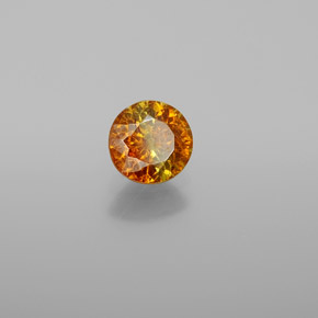 Sfalerite naturale giallo da 0,80 ct, taglio rotondo, VS-SI