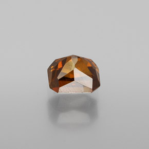 Sfalerite naturale arancione da 0,85 ct, taglio smeraldo, VS