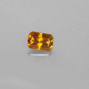 Sfalerite Giallo oro naturale da 0.75 ct, Taglio smeraldo, VS