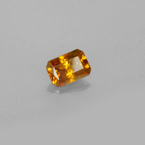 Sfalerite Giallo oro naturale da 0.75 ct, Taglio smeraldo, VS