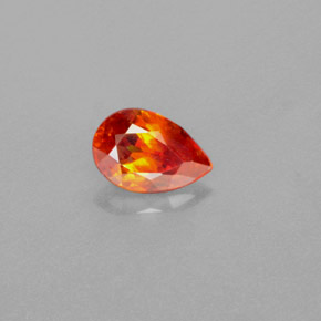 Sfalerite Arancione naturale da 1.15 ct, Forma a pera, VS