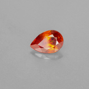 Sfalerite Arancione naturale da 1.15 ct, Forma a pera, VS