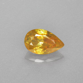 Sfalerite naturale giallo da 1,18 ct, taglio a pera, VS