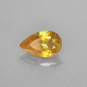 Sfalerite naturale giallo da 1,18 ct, taglio a pera, VS