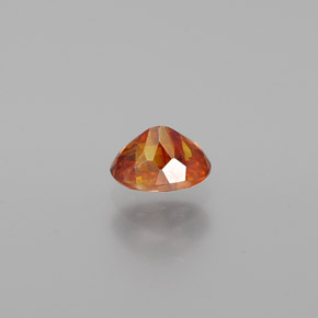 Sfalerite Arancione rossastra naturale da 0.80 ct, Taglio ovale, VS