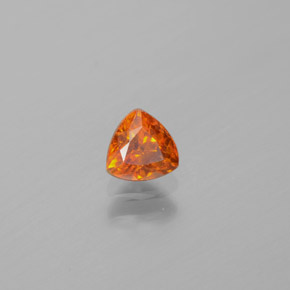 Sfalerite Arancione rossastra naturale da 0.51 ct, Taglio trillion, VS