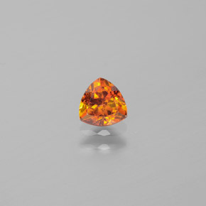 Sfalerite naturale arancione da 0,49 ct, trillion, VS