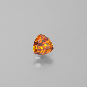 Sfalerite naturale arancione da 0,49 ct, trillion, VS