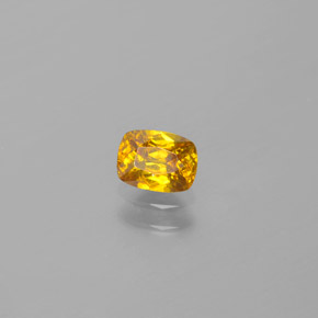 Sfalerite naturale giallo da 0,52 ct, taglio a cuscino, VS