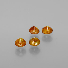 Gemme di Sfalerite Giallo oro naturale da  ct, Taglio rotondo, VS-SI