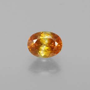 Sfalerite Giallo oro naturale da 0.74 ct, Taglio ovale, VS