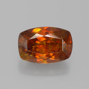 Sfalerite naturale arancione da 3,48 ct, forma fantasia, SI