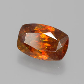 Sfalerite naturale arancione da 3,48 ct, forma fantasia, SI