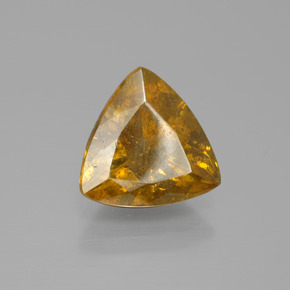 Sfalerite naturale oro da 5,55 ct, trillion, SI