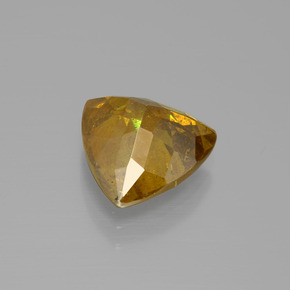 Sfalerite naturale oro da 5,55 ct, trillion, SI