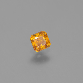 Sfalerite naturale oro da 0,30 ct, taglio smeraldo, VS
