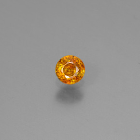 Sfalerite naturale oro da 0,20 ct, taglio rotondo, VS
